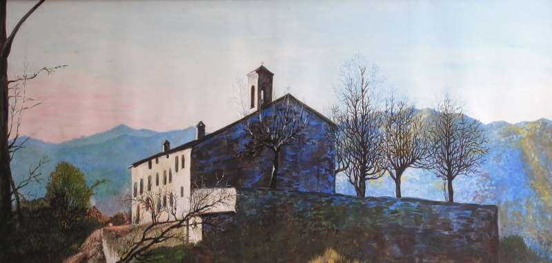 <strong>Chiesa e Convento - dipinto di Magda Grasselli -</strong>