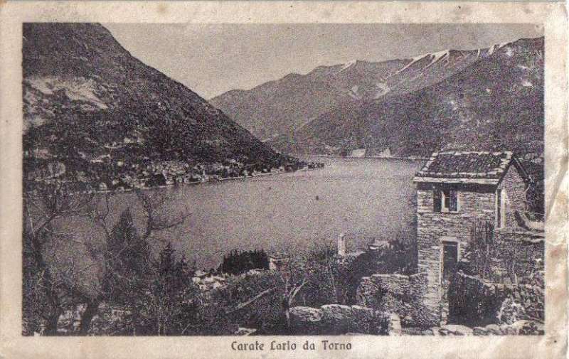 <strong>Veduta di Carate Urio 1940 - raccolta di Francesco Pizzala -</strong>