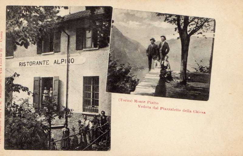 <strong>Albergo Alpino e sagrato Chiesa di Montepiatto - Pro Loco Torno -</strong>